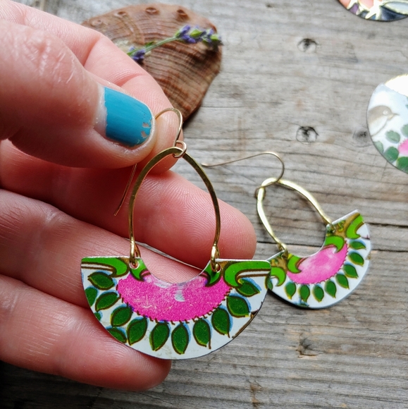 ***SOLD***🍊 Pink on Green 🌱 Summer Collection - Picture 6 of 7